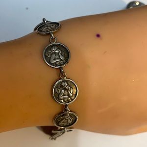 Sterling silver Angel Link Bracelet